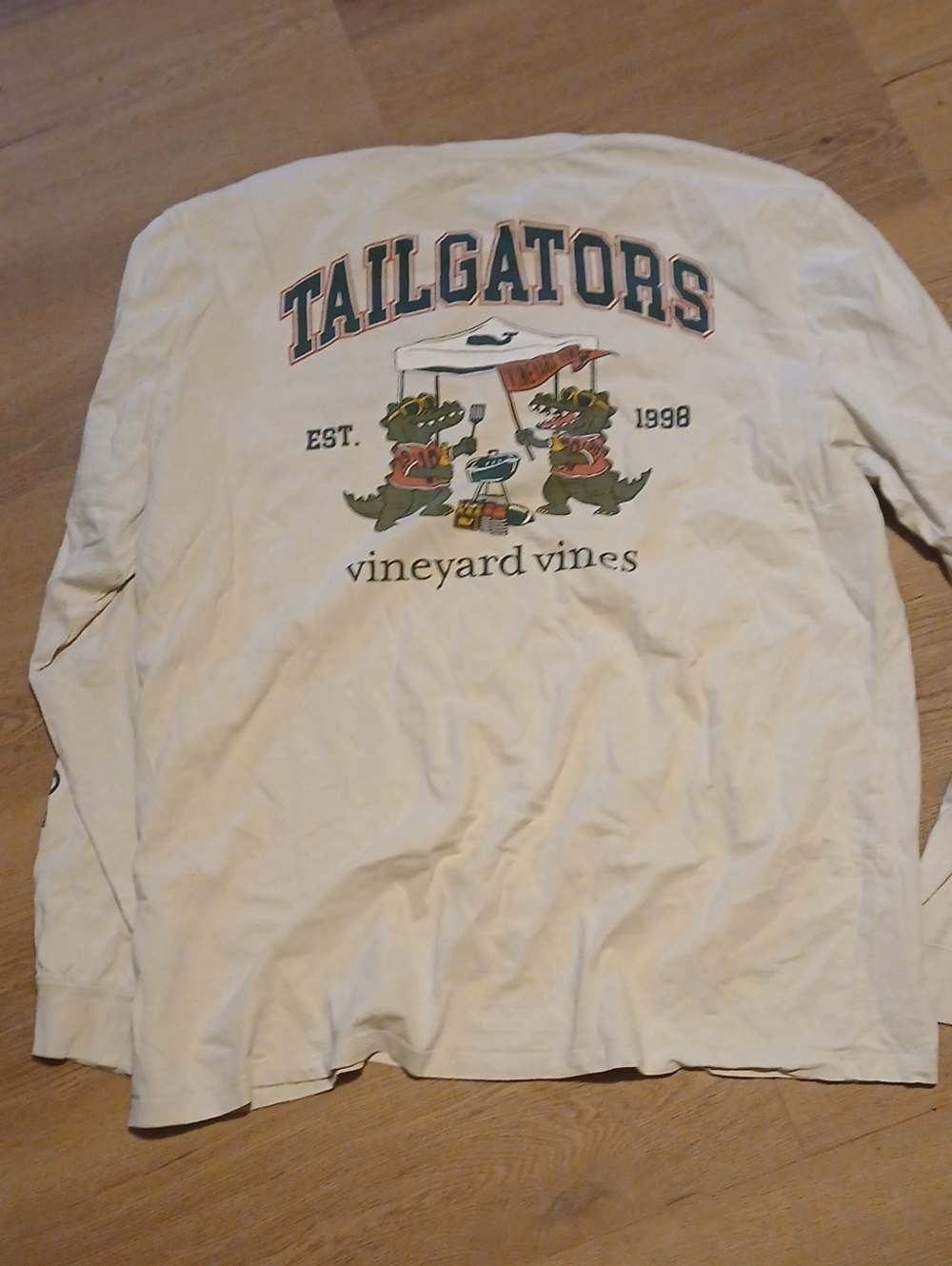Vineyard Vines Cream Tailgators Long-Sleeve Shirt Jacket